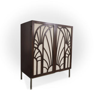 Soledad Bar Cabinet with Raffia